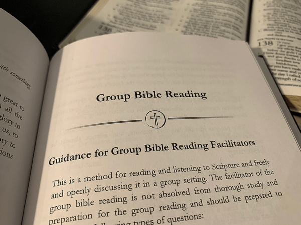 A Book of Prayer for Baptists open to Group Bible Reading